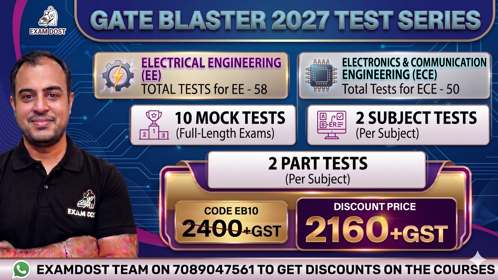 EE and ECE - GATE Blaster 2027 Test Series cover